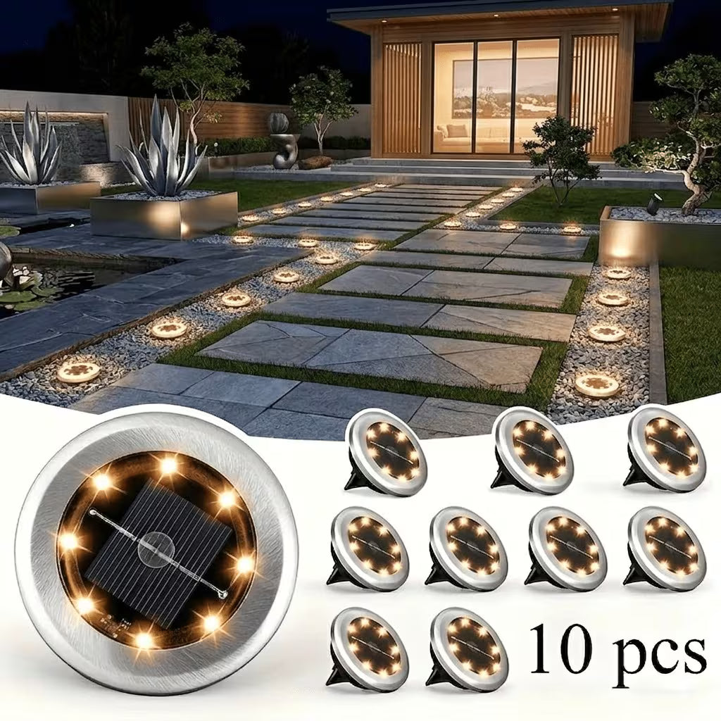 GlowSpot Mini Solcellslampor 10-pack