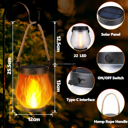 LumiFlame – Elegant Sollykta med Flammande Sken