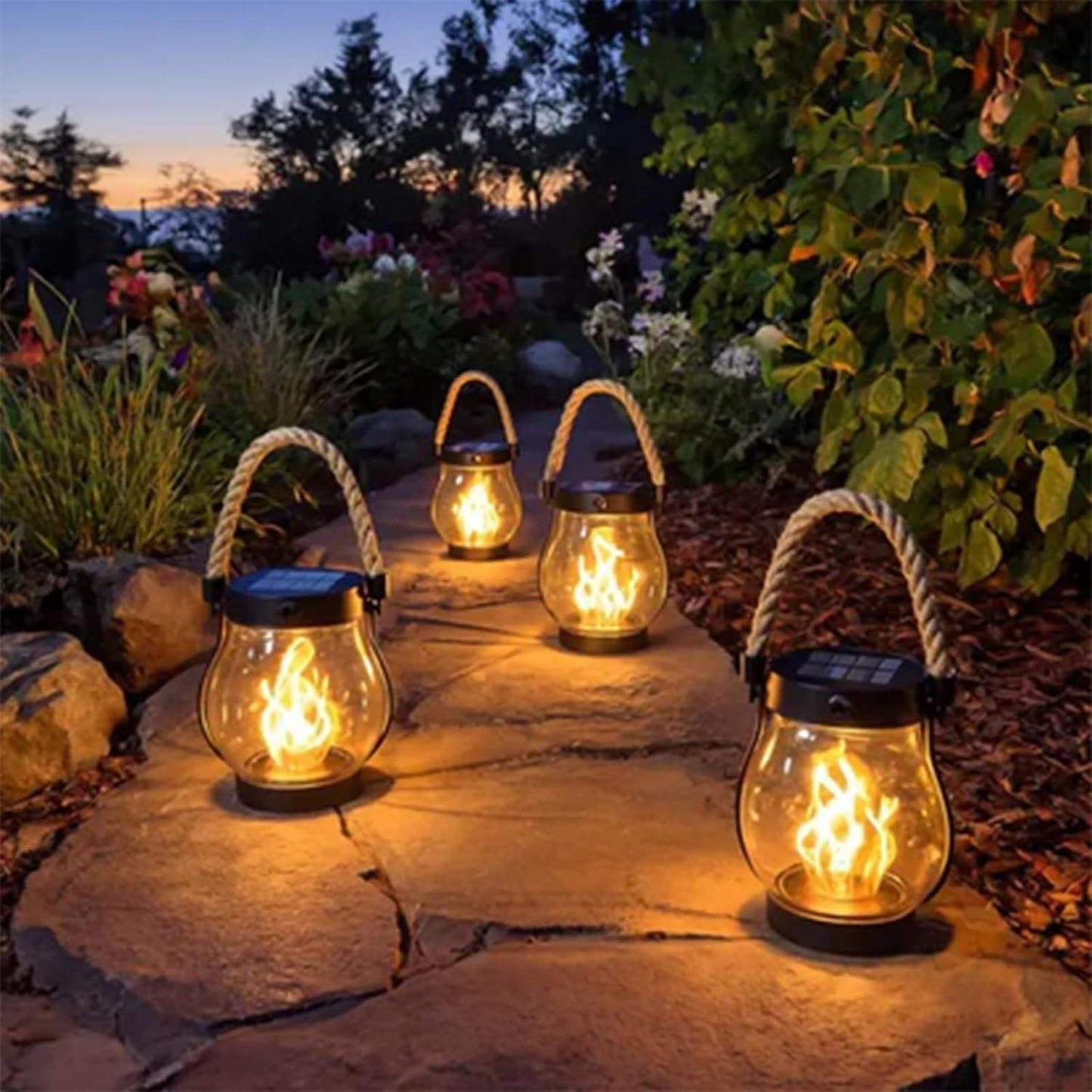 LumiFlame – Elegant Sollykta med Flammande Sken