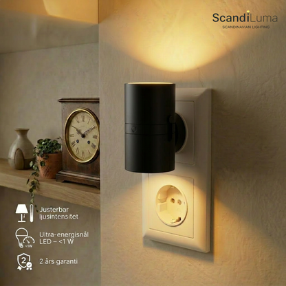 Nora™ – Dimbar vägglampa med skymningssensor